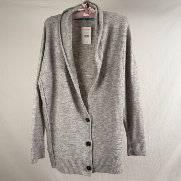 Free People Sweaters - Free people oversized grey button